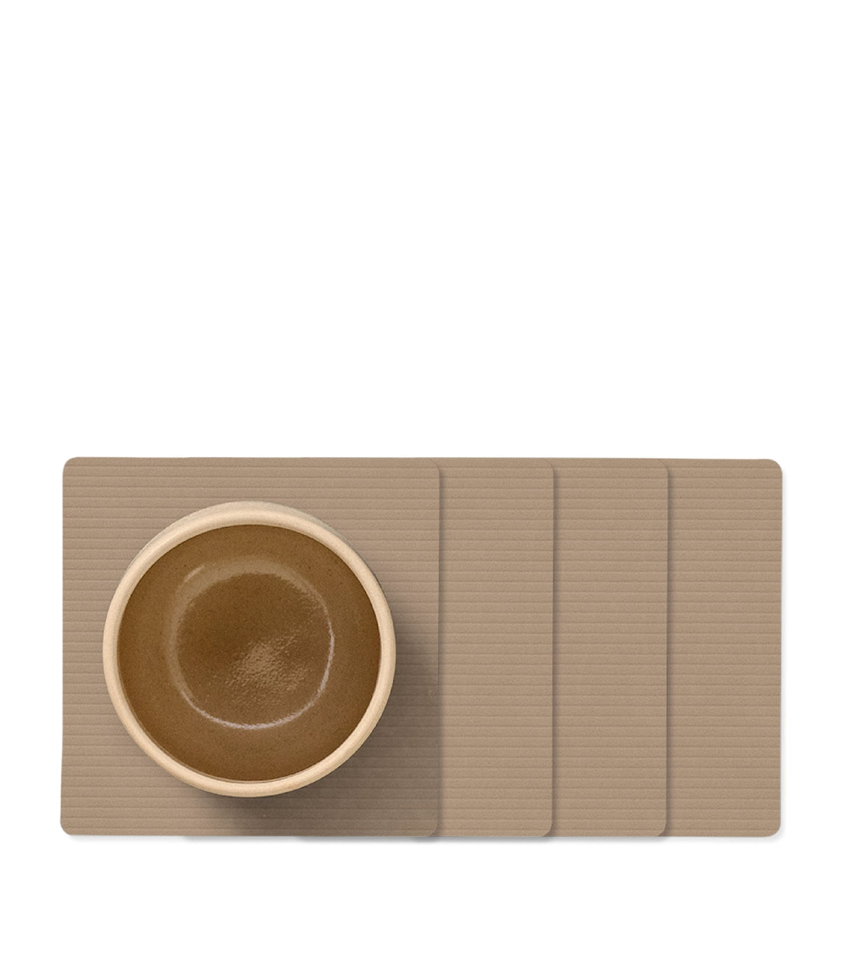 LIND DNA square corduroy coasters set of 4 (British brand)
