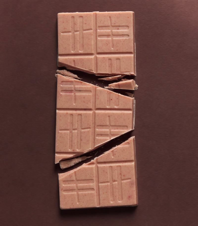 Harrods white chocolate raspberry bar 80g - British product