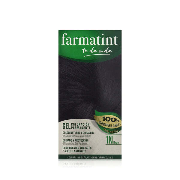 Farmatint Permanent Gel Hair Dye 1N Black