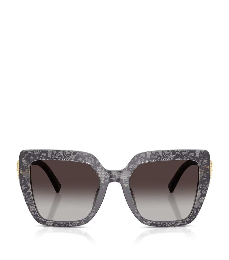 Dolce&Gabbana lace print square sunglasses, UK version