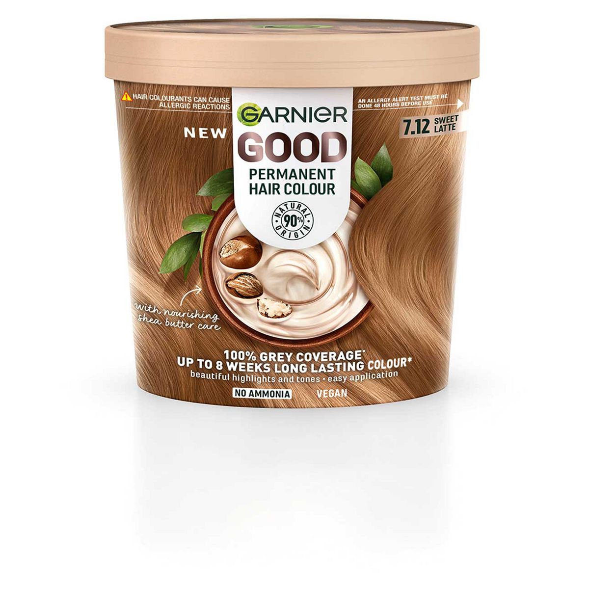 Garnier GOOD Permanent Hair Dye 7.12 Sweet Latte GOODS Boots   