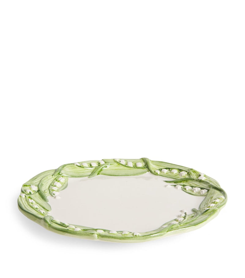 Les-Ottomans Lilly of the Valley dinner plate 21cm, UK version