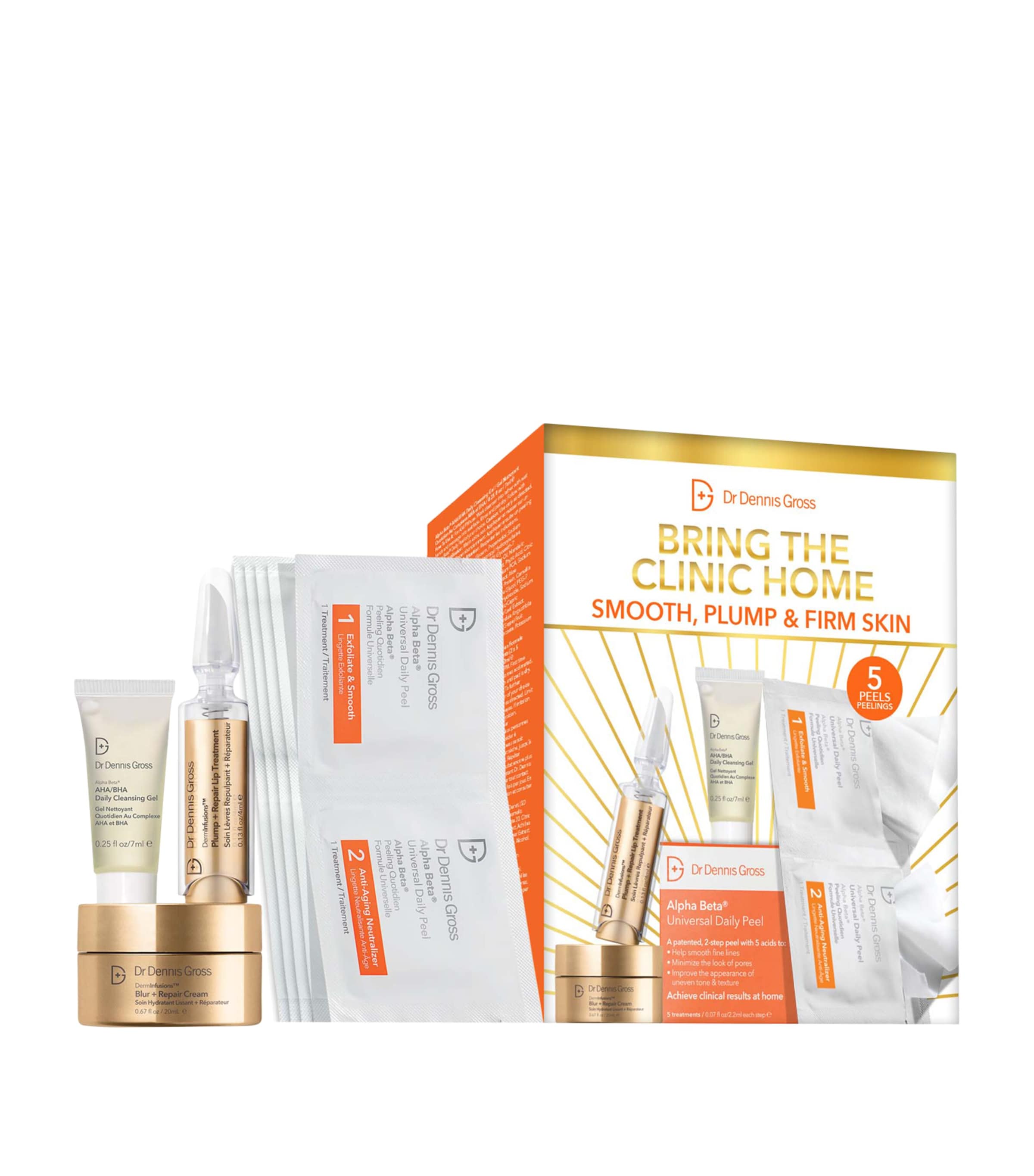 Dr Dennis Gross Bring the Clinic Home skincare gift set - British product