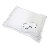 White Lotus 100% mulberry silk pillowcase and eye mask set, imported from the UK