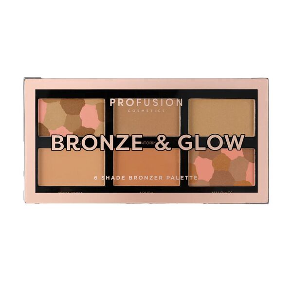 Profusion Cosmetics Bronze & Glow 6 shade bronzer palette (British brand)