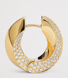 Engelbert Aurea Spira Creoles gold and diamond earrings - British product