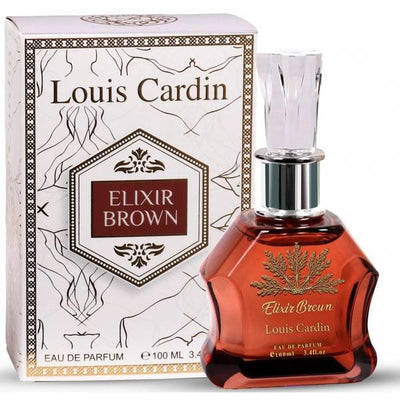 Superdrug Louis Cardin Elixir Brown For Him Eau de Parfum Spray 100ml- Buy online at McGrocer