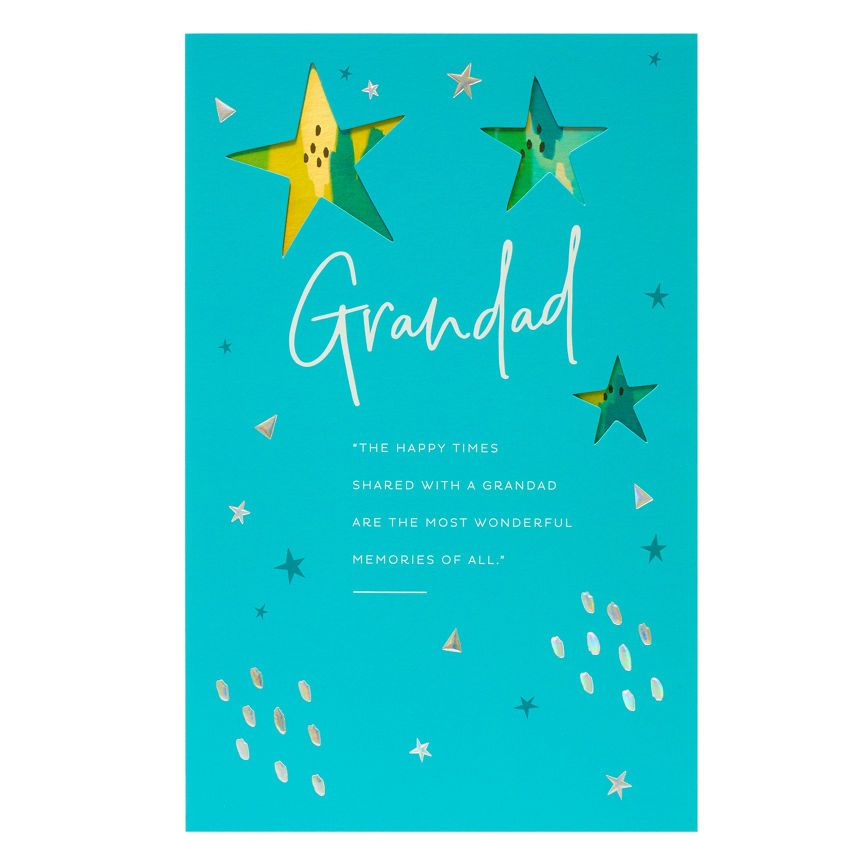 Gibson Stars Grandad Birthday Card General Household ASDA   