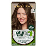 Clairol Natural Instincts No Ammonia No Parabens Semi-Permanent Hair Dye 6 Light Brown 175ml Haircare & Styling Boots   