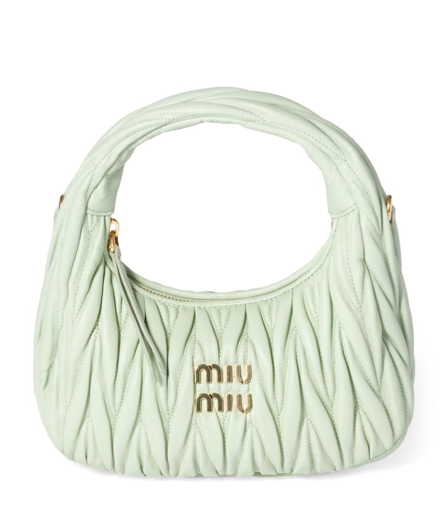 Miu Miu Small Matelassé Lambskin Wander top-handle bag, imported from the UK