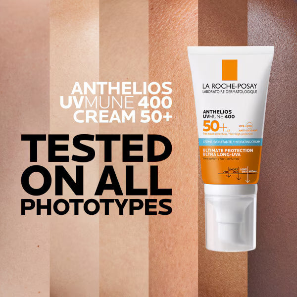La Roche-Posay Anthelios hydrating suncream SPF50+ 50ml bottle, UK version