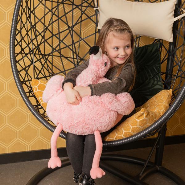 Cozy Noxxiez Flamingo plush hand warmer cushion 35cm - British product