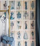 Cole & Son Harrods Couture Carousel wallpaper China Blue, UK version