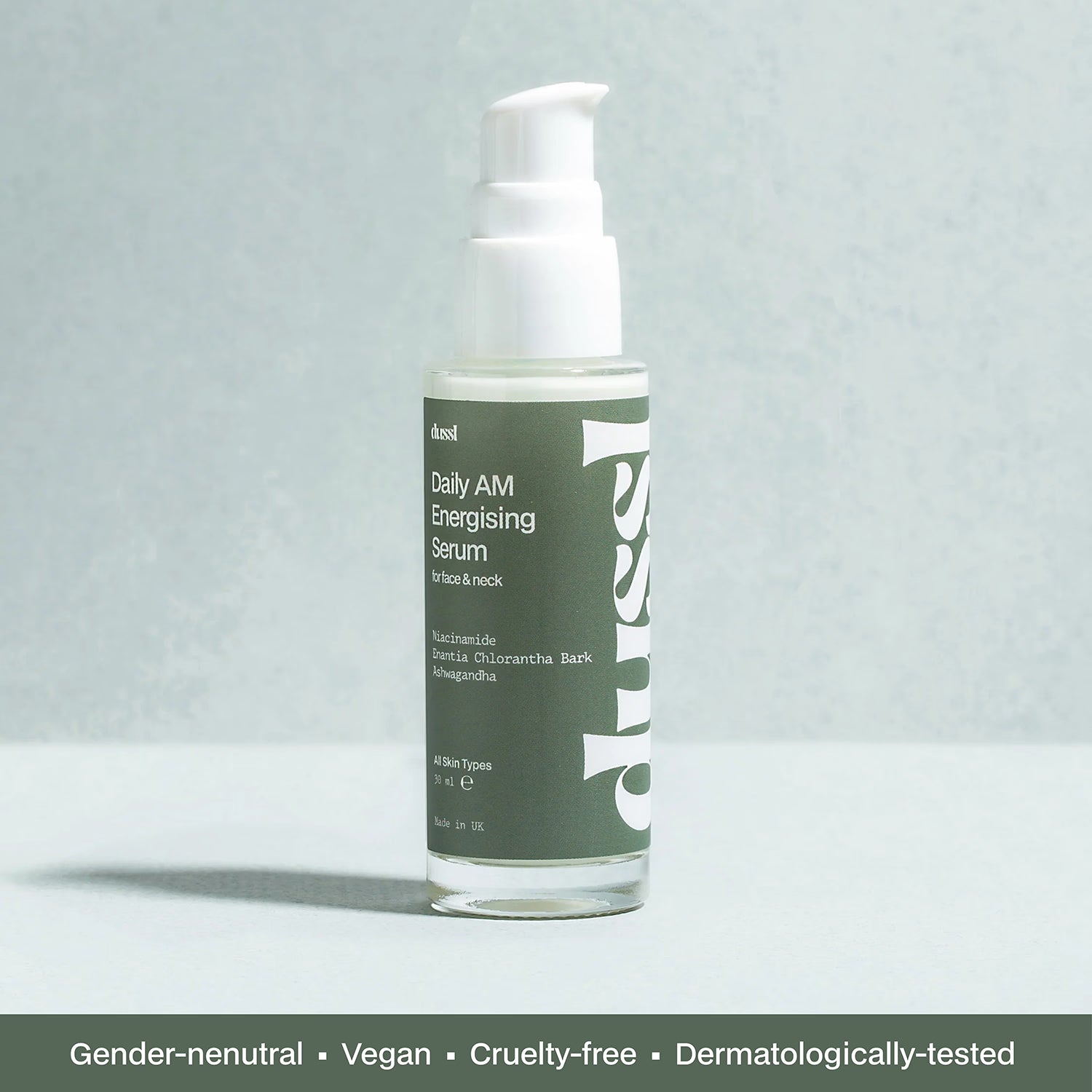 dussl daily AM energising serum 30ml - British product