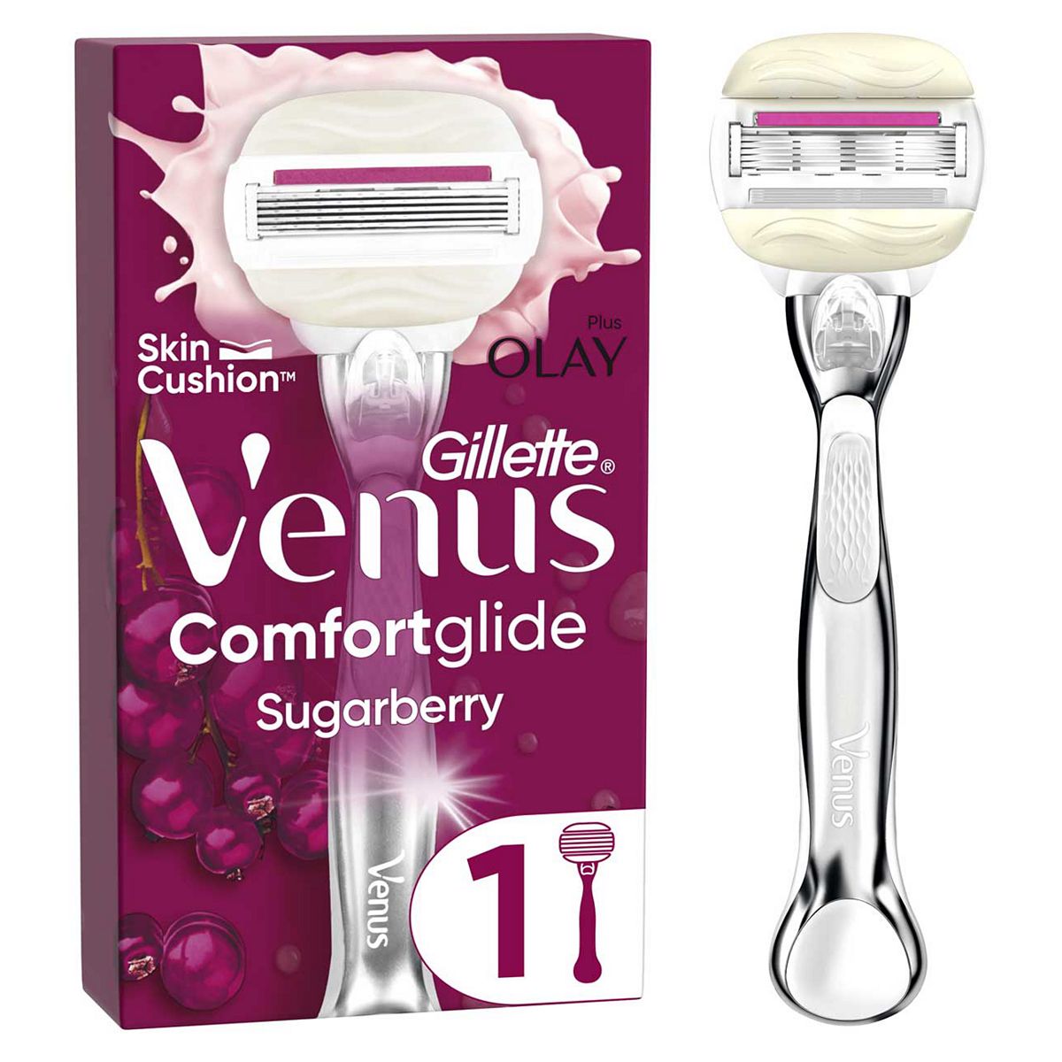 Venus Comfortglide Sugarberry plus Olay Platinum Razor GOODS Boots   