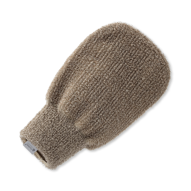 Hydrea London copper linen exfoliating mitt - British product