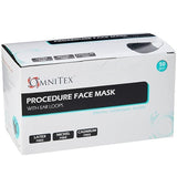 Omnitex Type IIR black disposable surgical face mask 50pk, UK version