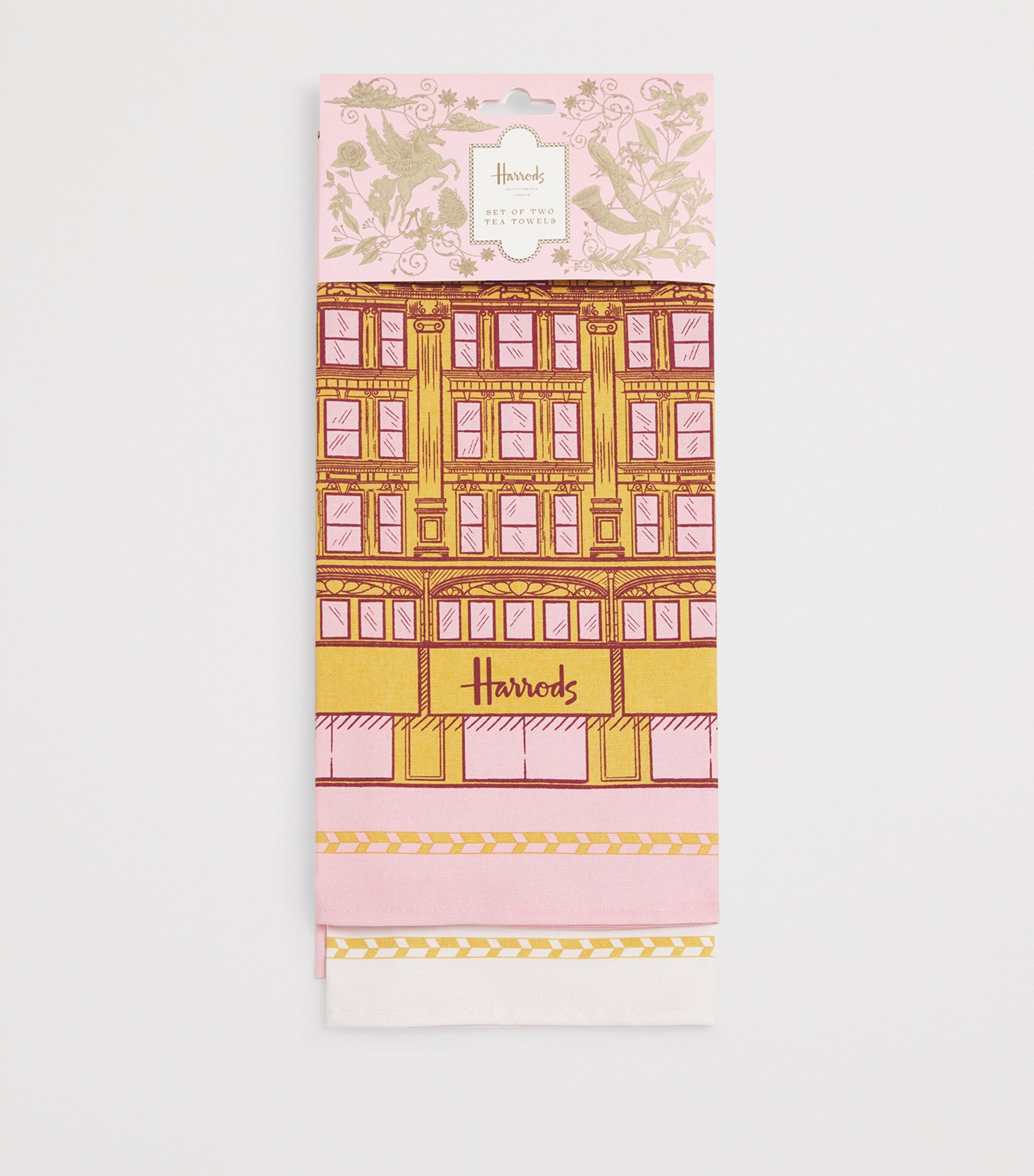 Harrods Building Legacy tea towels set of 2, UK version