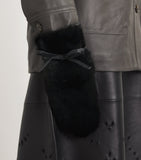 Yves Salomon mink fur leather mittens - British product