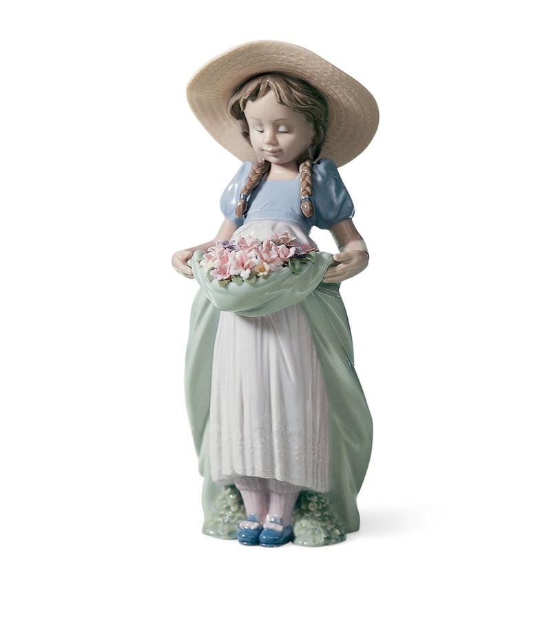 Lladró Bountiful Blossoms porcelain figurine, imported from the UK