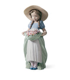 Lladró Bountiful Blossoms porcelain figurine, imported from the UK