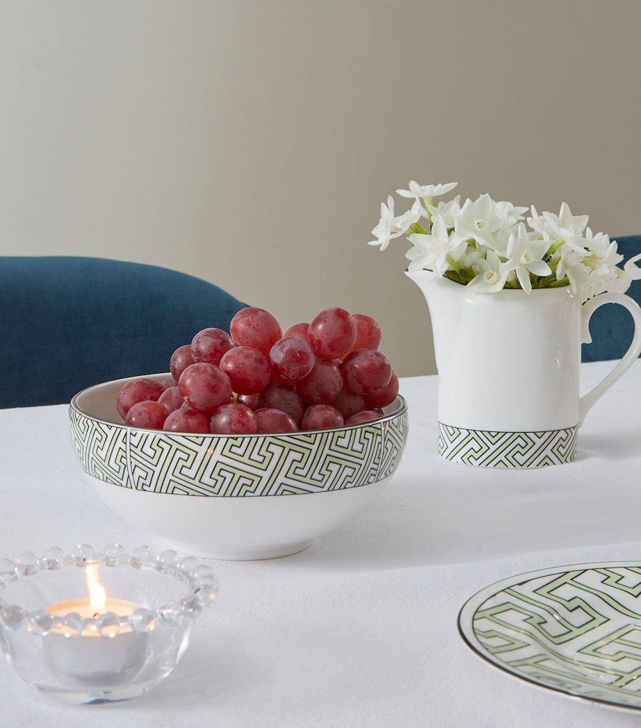 O.W. London maze geometric print breakfast bowl 15cm, imported from the UK