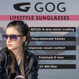 GOG Eyewear unisex polarised mirror sunglasses, UK version