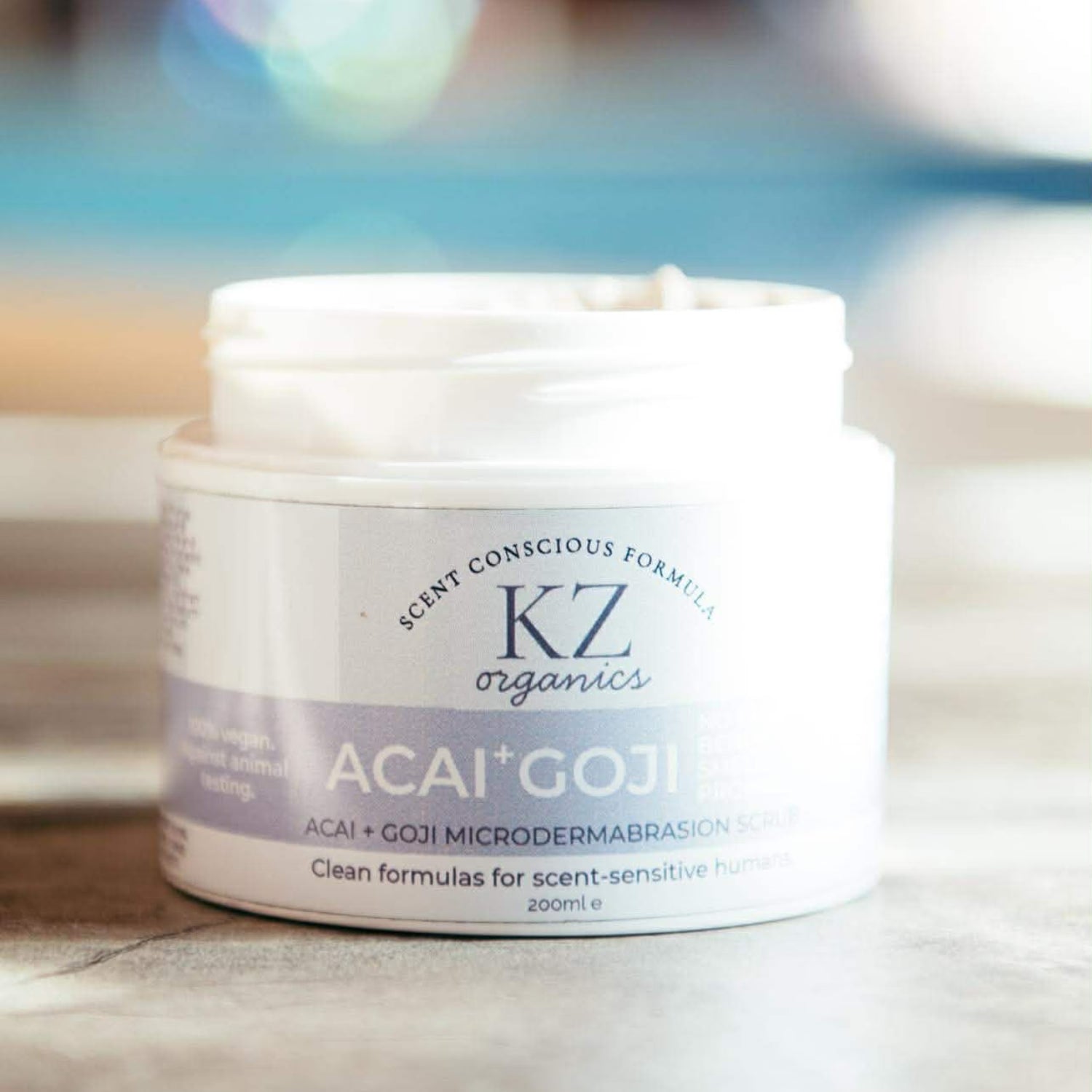 KZ Organics face scrub Acai and Goji Berry 200ml - British product