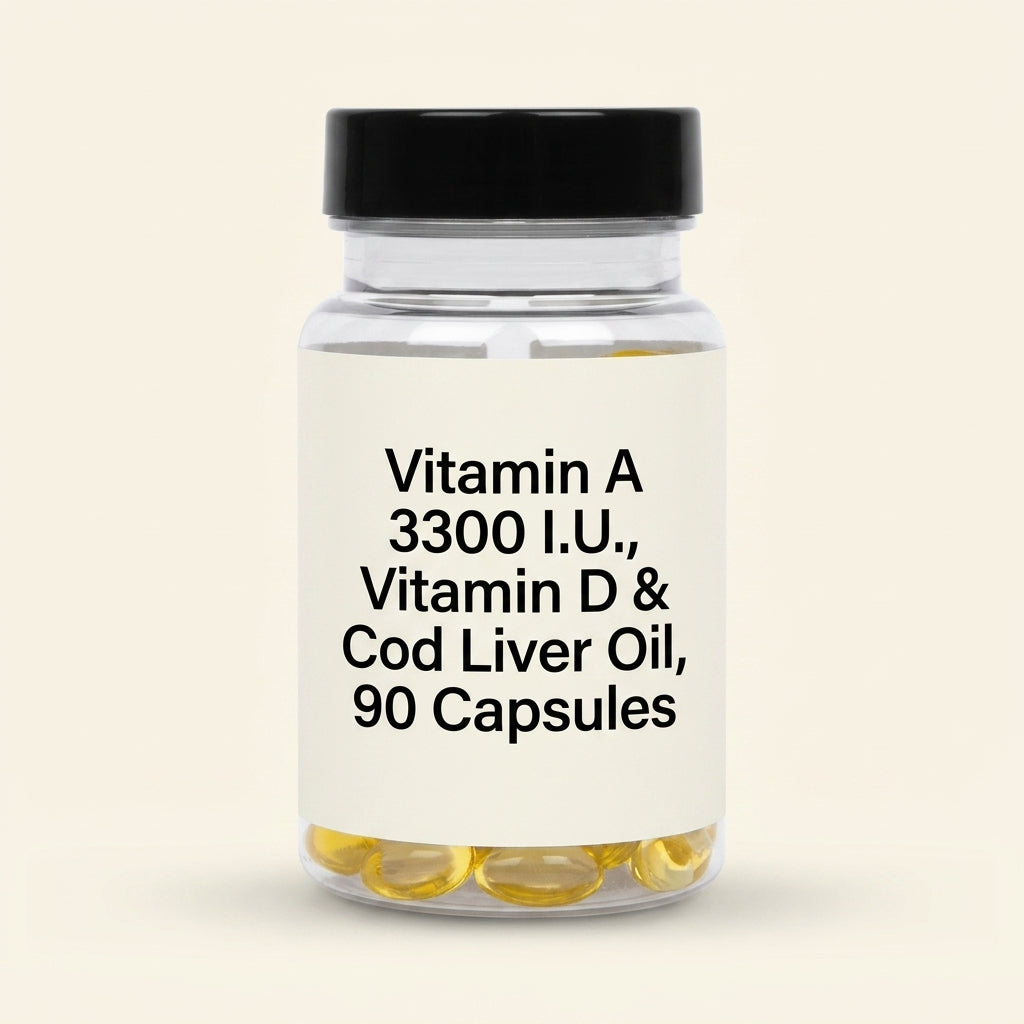 Holland Barrett Vitamin A Cod Liver Oil 90 Capsules, UK version