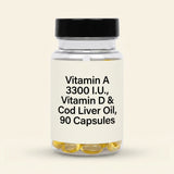 Holland Barrett Vitamin A Cod Liver Oil 90 Capsules, UK version