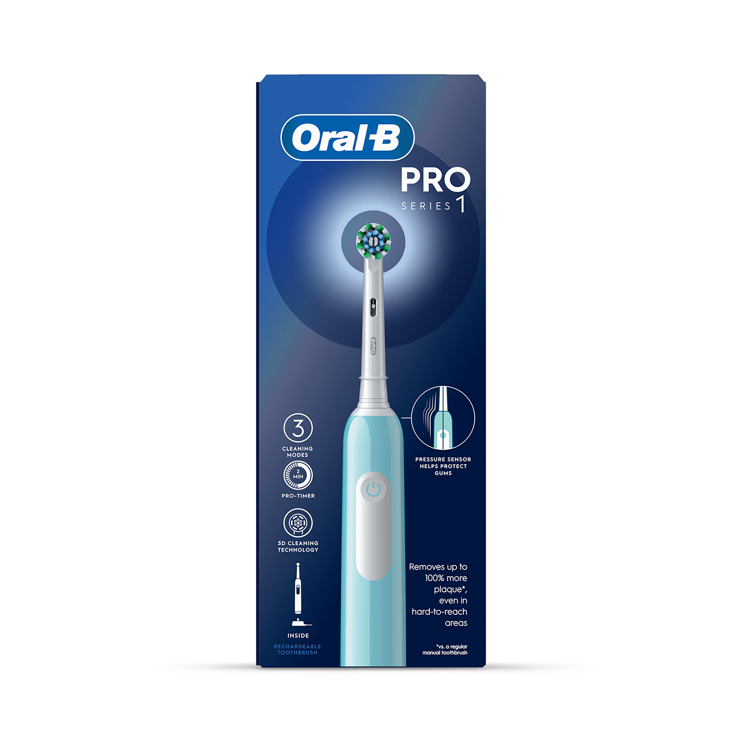 Oral-B Pro Series1 Cross Action electric toothbrush blue, UK version