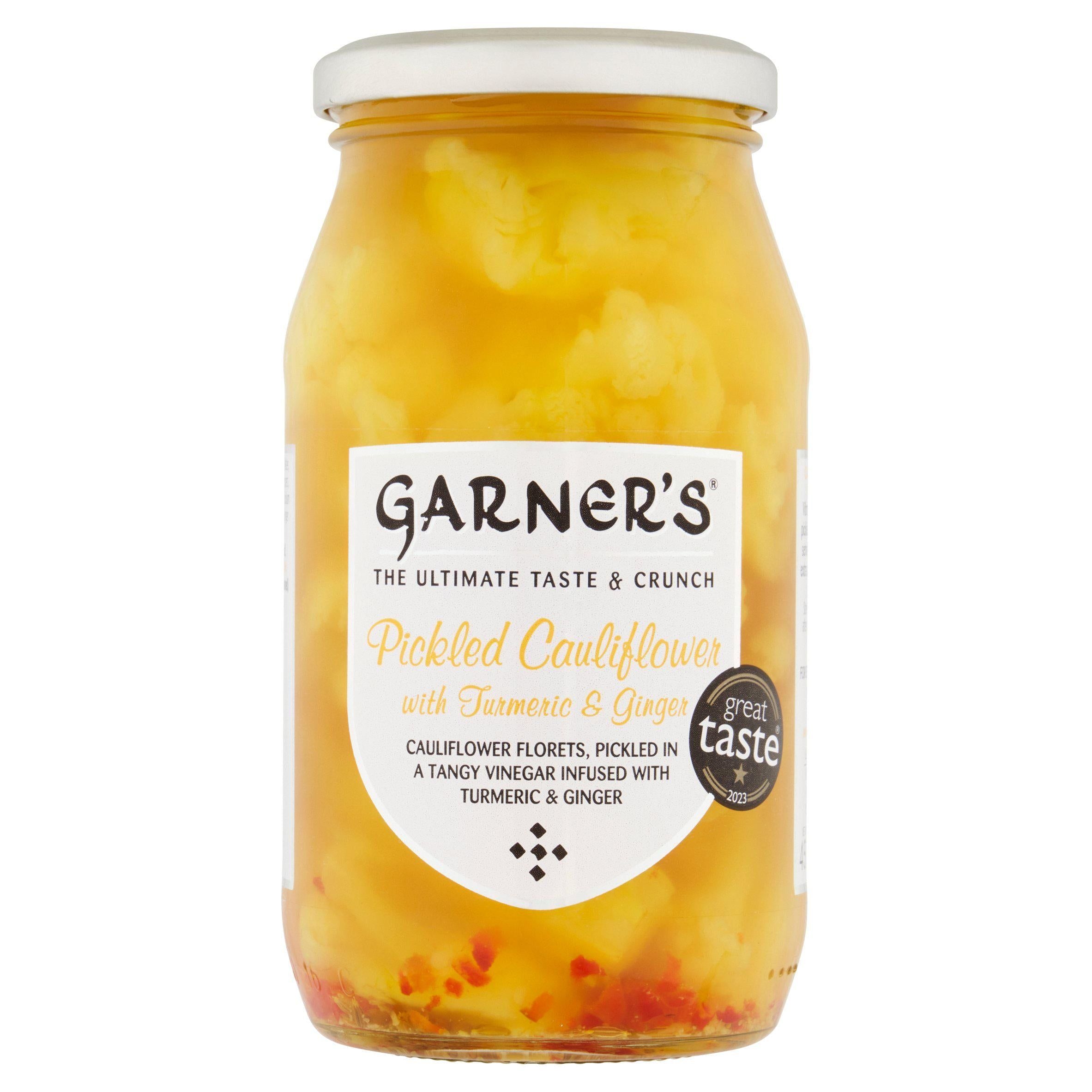 Garner's Pickled Cauliflower with Turmeric & Ginger 450g (210g*) Chutneys pickle & relishes Sainsburys   