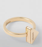 Prada triangle ring brass Italian design, imported from the UK