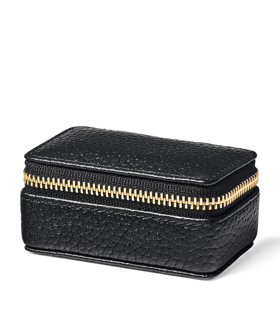 Aspinal of London small leather travel jewellery box - British product