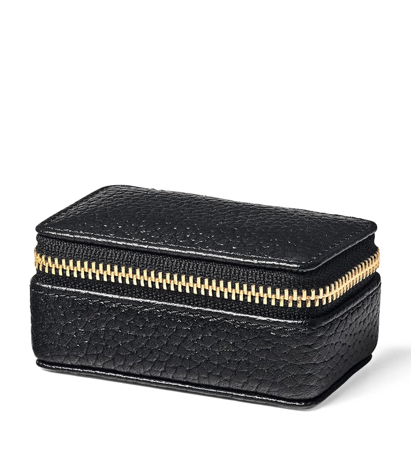 Aspinal of London small leather travel jewellery box - British product