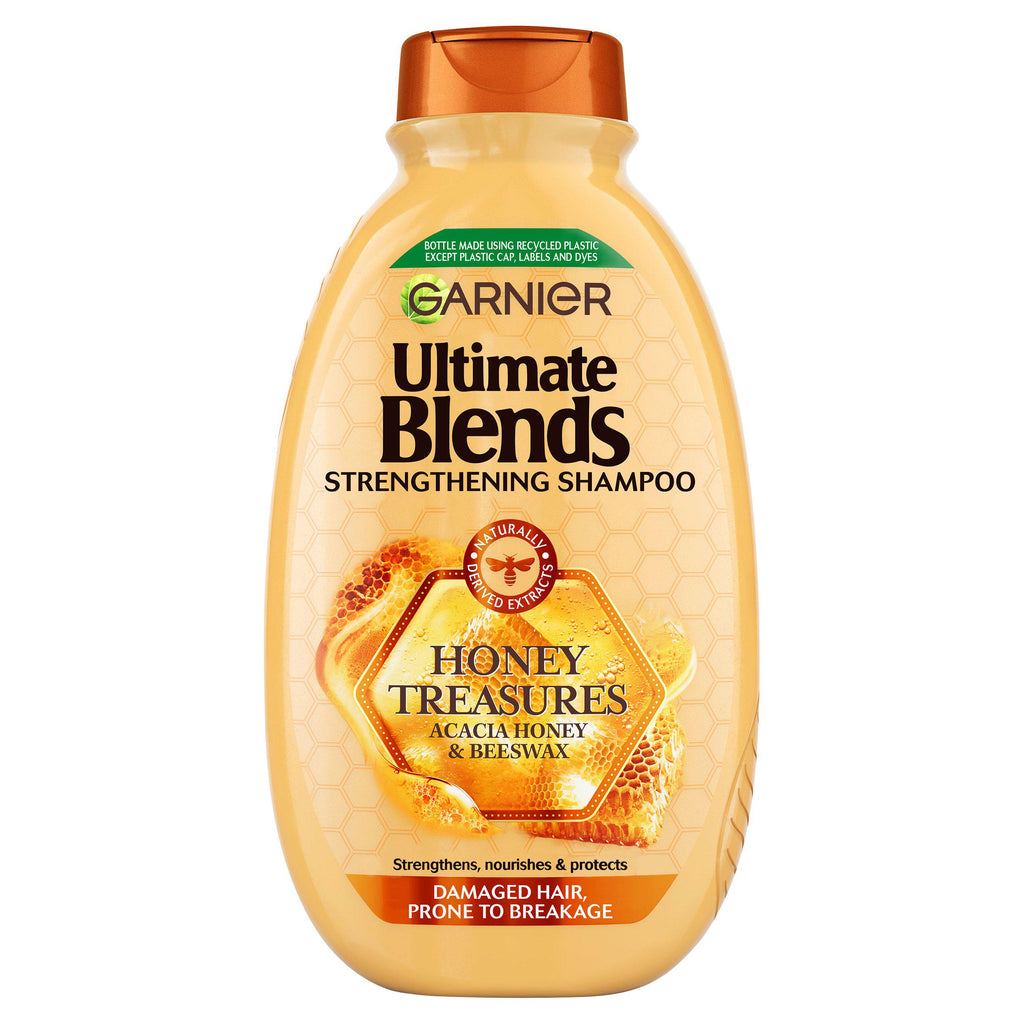 Garnier Ultimate Blends Honey Treasures Strengthening Shampoo with Acacia Honey & Beeswax 400ml