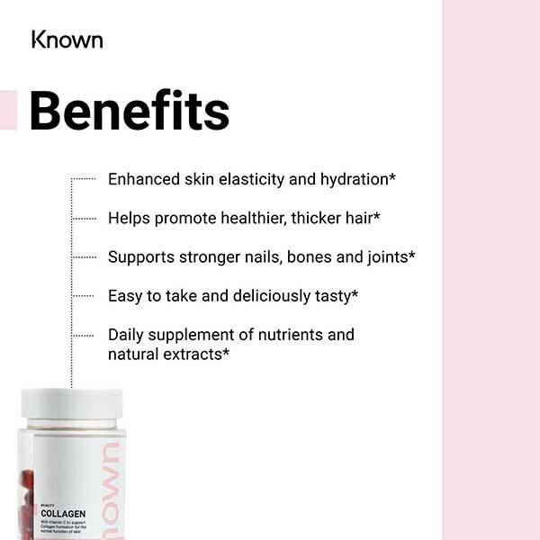 Known Hydrolysed Marine Collagen Gummy Supplements x 60