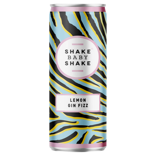 Shake Baby Shake Lemon Gin Fizz 250ml GOODS Sainsburys   
