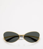 Versace oval cat-eye sunglasses with metal frame (British brand)