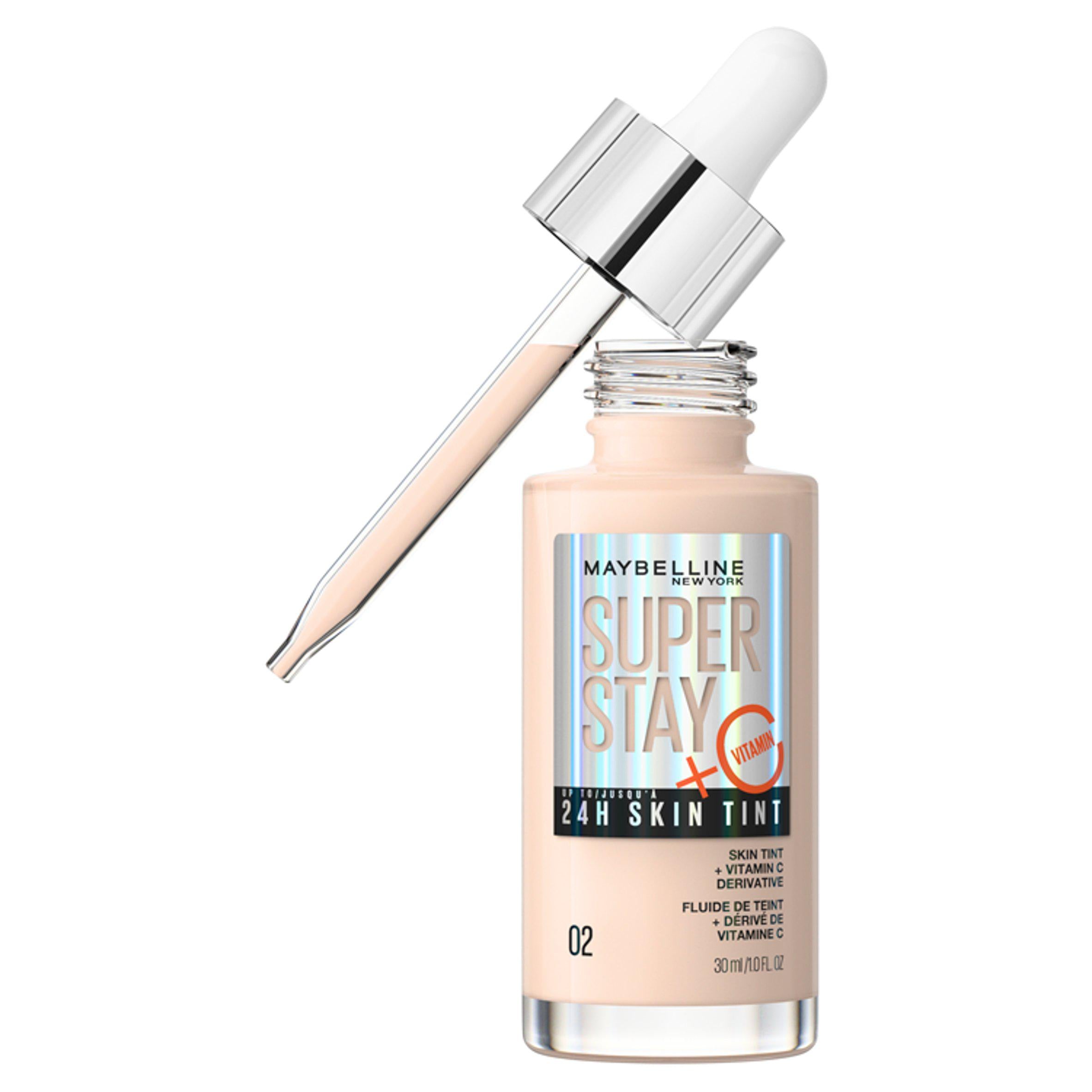 Maybelline Super Stay Up To 24H Skin Tint Foundation + Vitamin C Shade 02 GOODS Sainsburys   