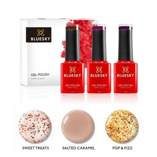 Bluesky gel polish Sweet Treats trio 5ml - British product