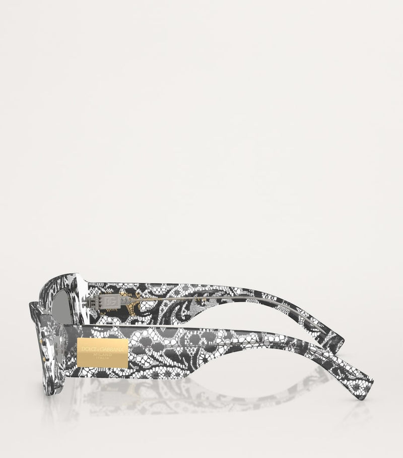 Dolce&Gabbana acetate rectangular sunglasses, UK version