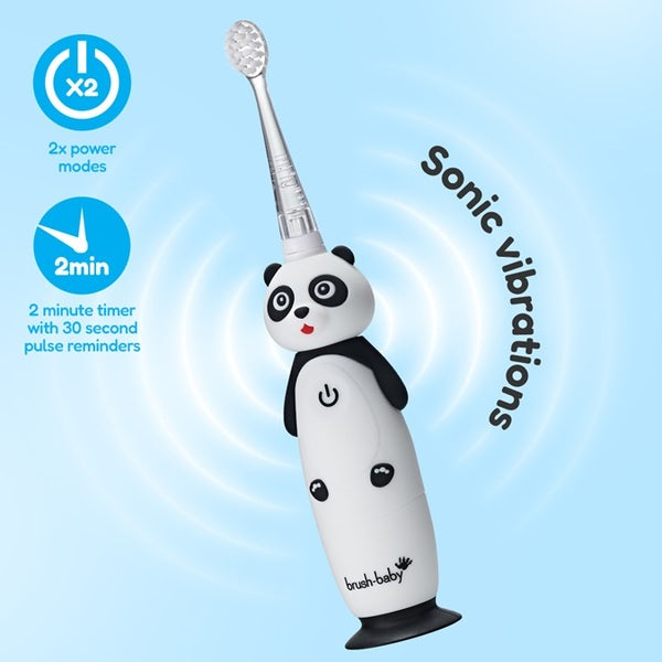 Brush Baby panda kids rechargeable toothbrush (British brand)