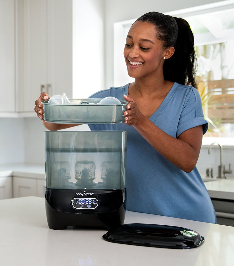 Baby Brezza One Step Steriliser Dryer for bottles, imported from the UK