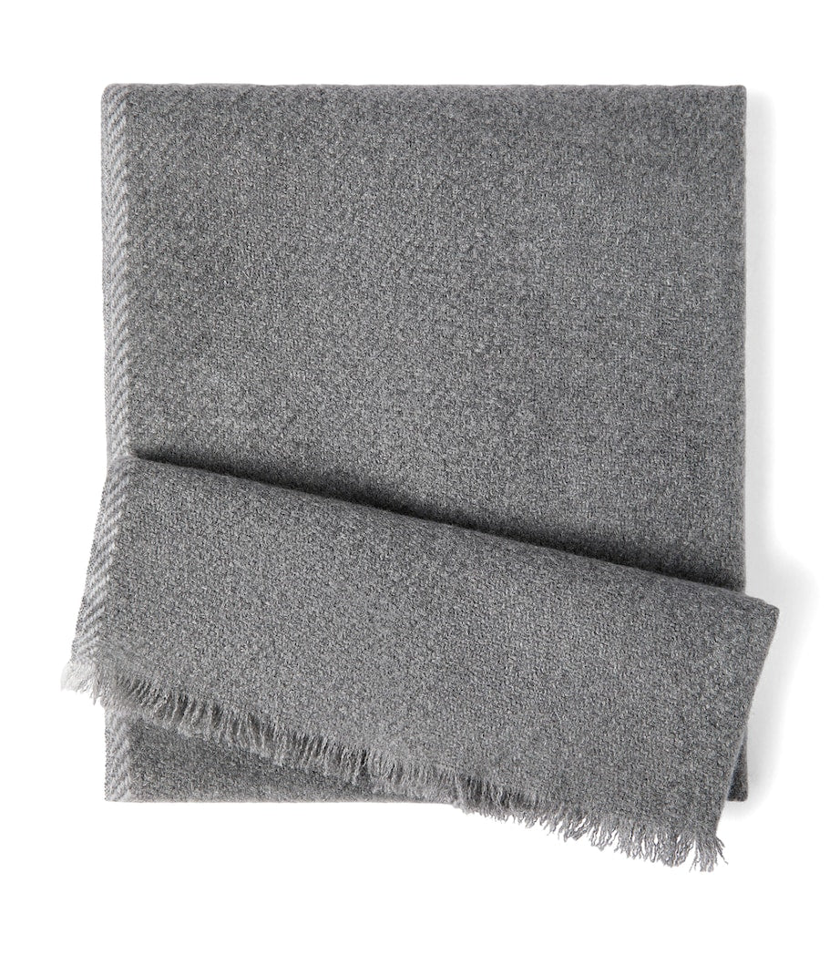 Brunello Cucinelli cashmere fringe scarf (British brand)