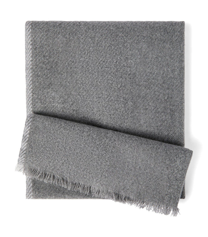 Brunello Cucinelli cashmere fringe scarf (British brand)