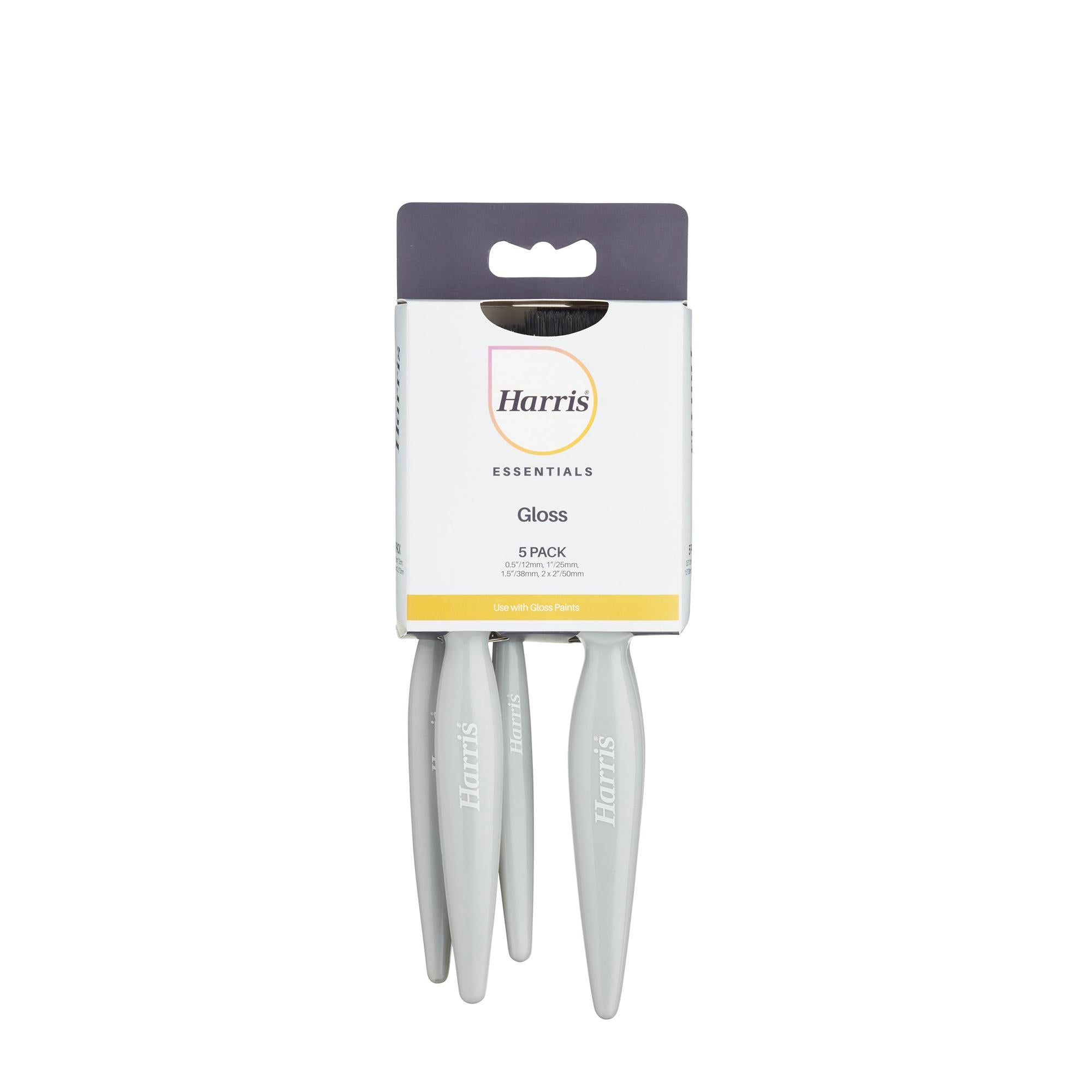 Harris Essentials Woodwork & Gloss 5 Brush Pack GOODS Sainsburys   