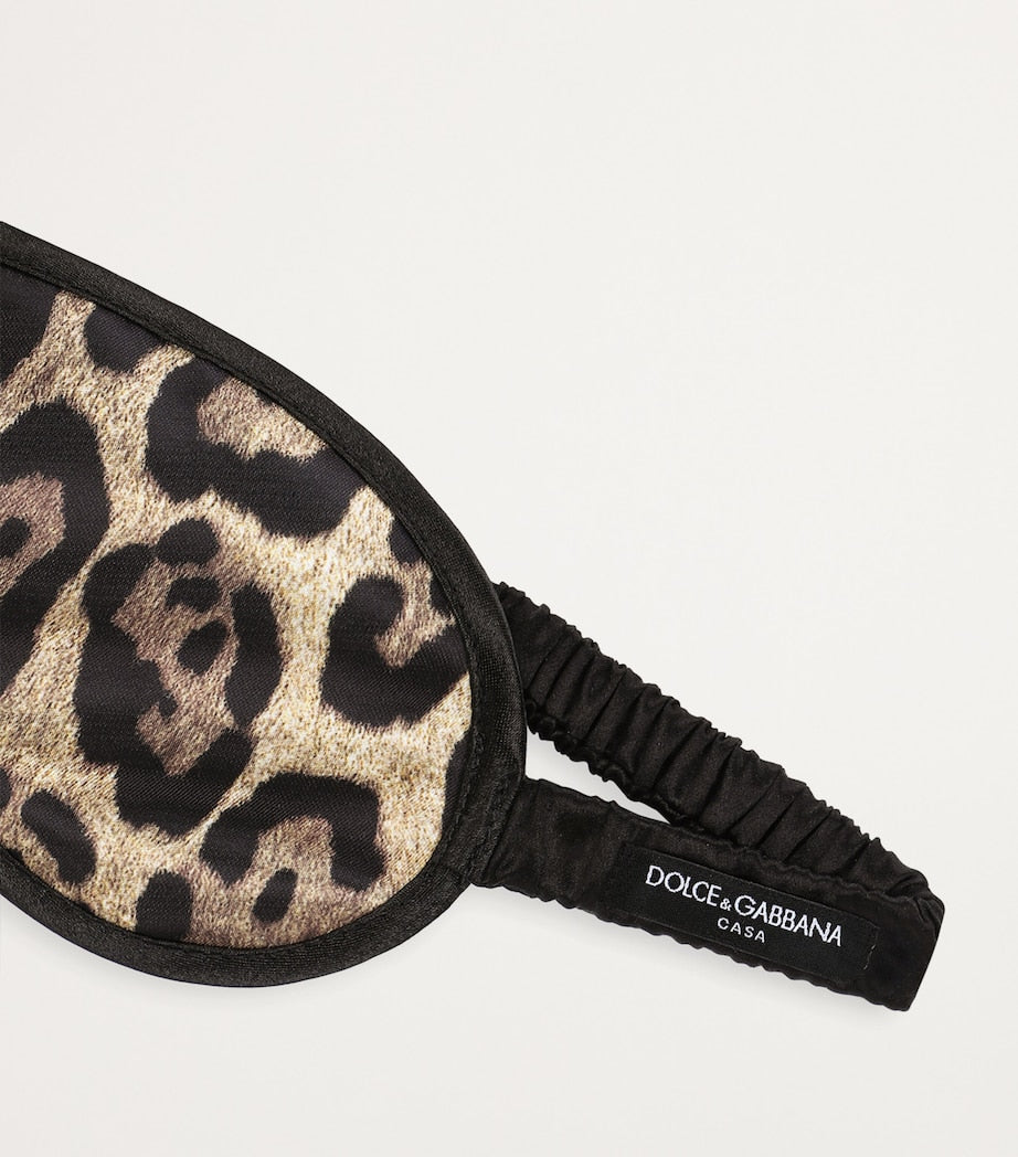 Dolce Gabbana Casa printed eye mask with leopard print, UK version