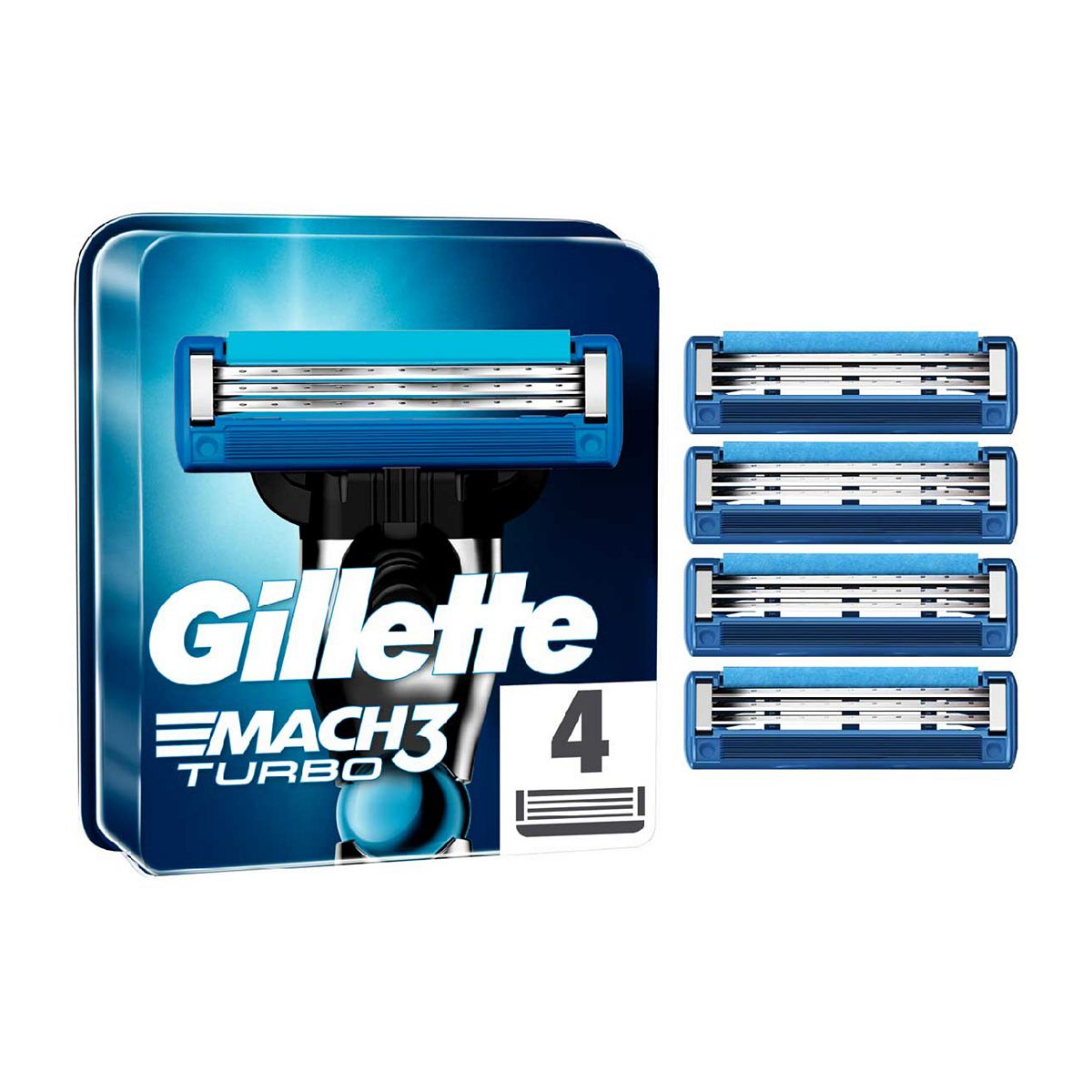 Gillette Mach3 Turbo Men’s Razor Blade Refills, 4 Pack GOODS Boots   