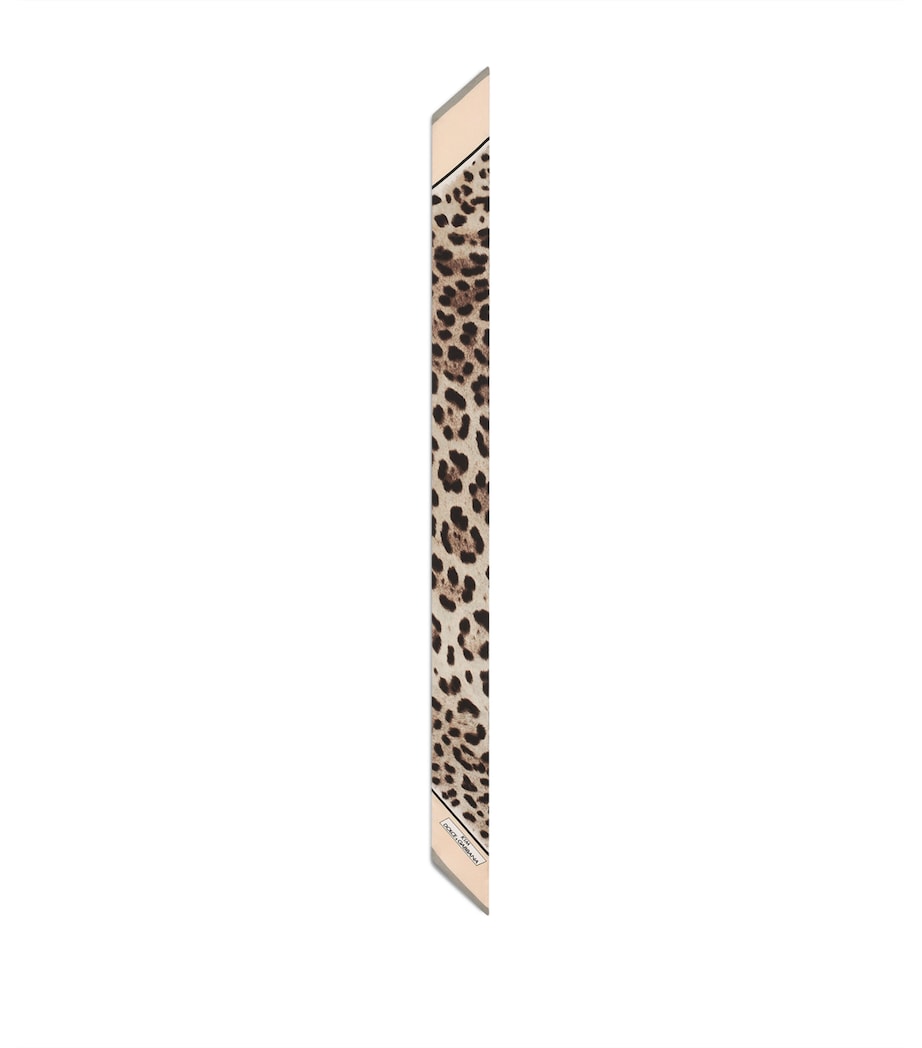 Dolce&Gabbana leopard print silk headscarf, UK version